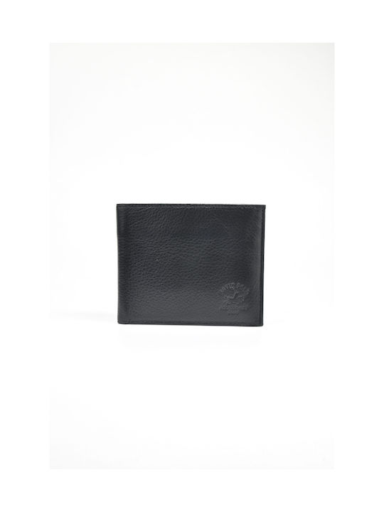 David Polo Men's Leather Card Wallet Black