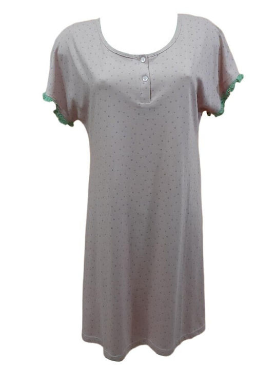 Primavera Summer Women's Nightdress Beige