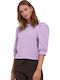 Women's Blouse with 3/4 Sleeve Lilacc