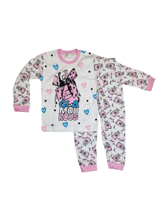 Supermini Kids Pajamas Winter Cotton Pink