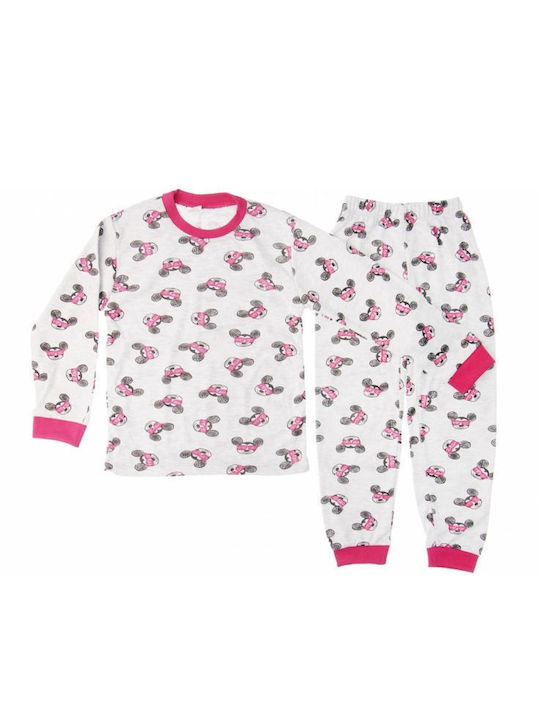 Supermini Pijama pentru copii De iarnă De bumbac Fuchsia