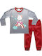 Fantastic Kids Kids' Pajamas Winter Gray Rainbow Bubbles