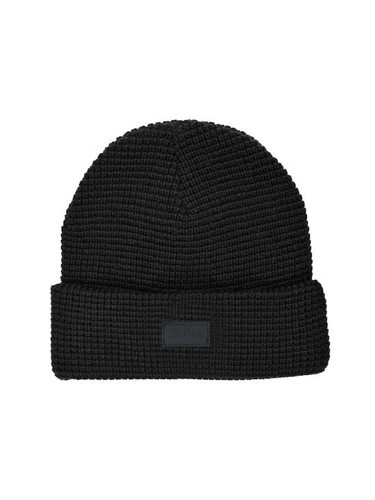 Stamion Beanie Ανδρικός Σκούφος Πλεκτός σε Μαύρ...