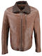 Leather Jacket Biker Brown