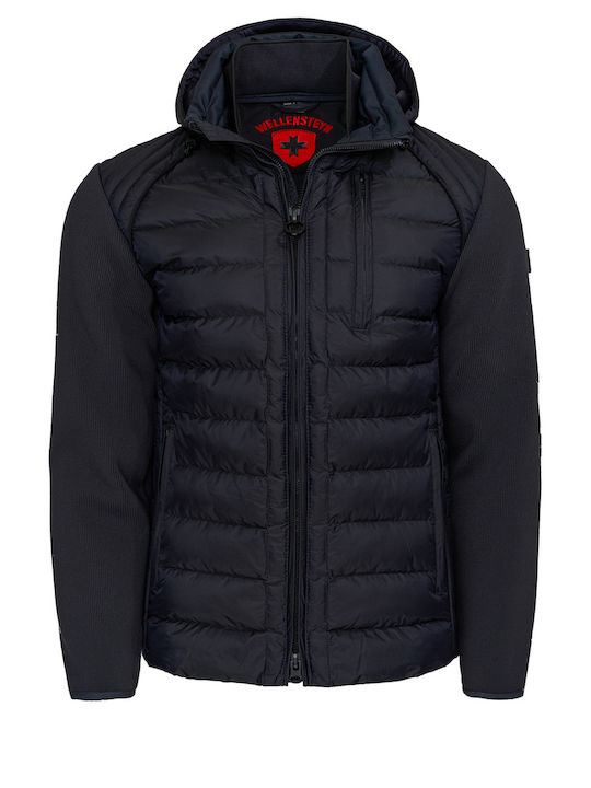 Χειμωνιάτικο Μπουφάν Puffer Navy Μπλε