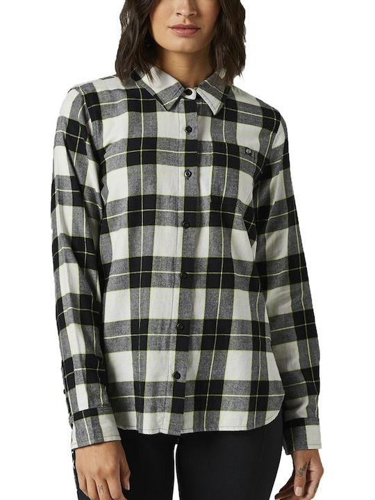 Fox Women's Checked Long Sleeve Shirt Gray