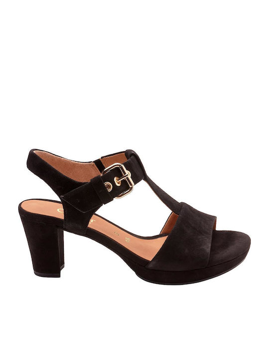 Gabor Din piele Sandale Negre