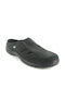 Jomos Men's Leather Anatomic Clogs Black