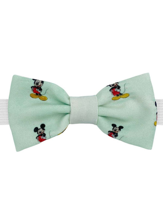 Bonjour Bebe Kids Fabric Bow Tie Green