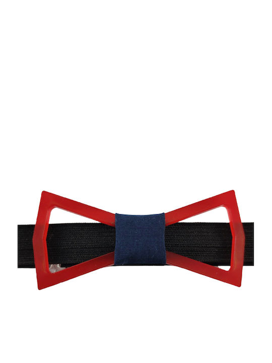 Bonjour Bebe Papion din material textil Roșu