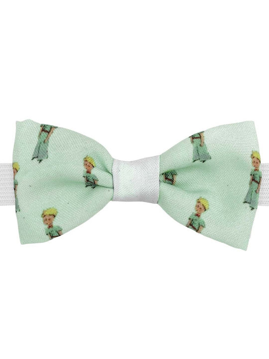 Bonjour Bebe Kids Fabric Bow Tie Green