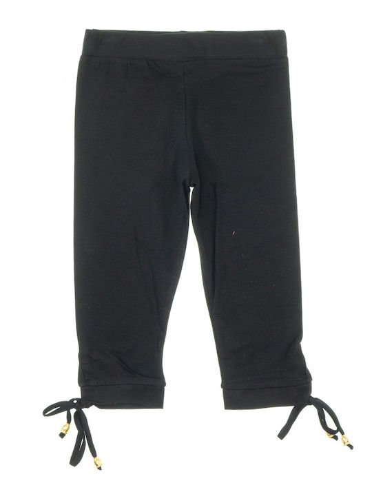 Kinder Leggings Capri Schwarz