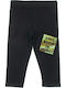Kinder Leggings Capri Schwarz