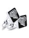 Personal Jewel Cufflinks of Silver