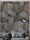 Selbstklebend Fototapete Vinyl Gray L350xB270cm Waschbar WP 6236-3