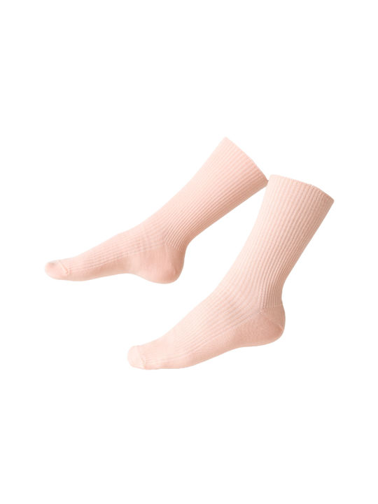 Steven Γυναικείες Μονόχρωμες Κάλτσες Ροζ