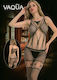 Vaqua Sexy Bodystockings Gittermuster Schwarz