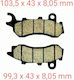 MHQ Motorcycle Brake Pads