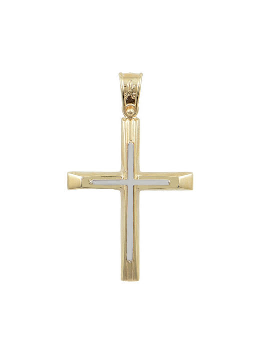 Savvidis Gold Kreuz 14K mit Kette