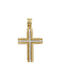 Savvidis Gold Kreuz 14K mit Kette