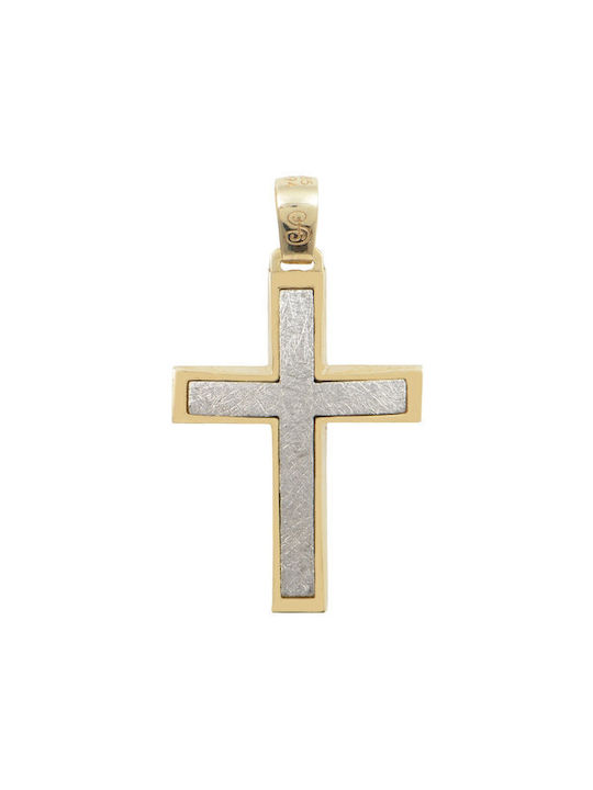 Savvidis Weißgold Kreuz 14K mit Kette