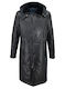 Leather Winter Jacket Black