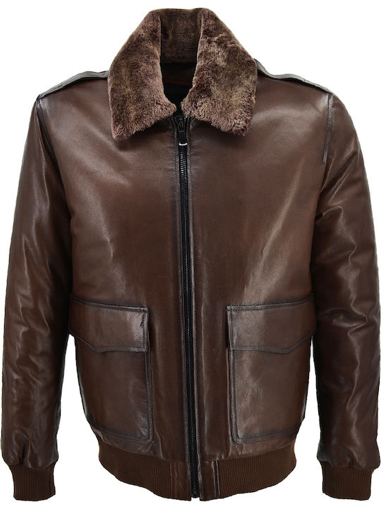 Leather Jacket Brown