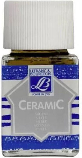 Lefranc Bourgeois Craft Pigment Silver for Porcelain 50ml