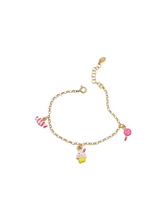 Woofie Kids Gold Plated Silver Chain Bracelet for Girl