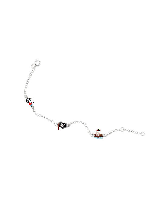 Woofie Kids Silver Chain Bracelet for Boy