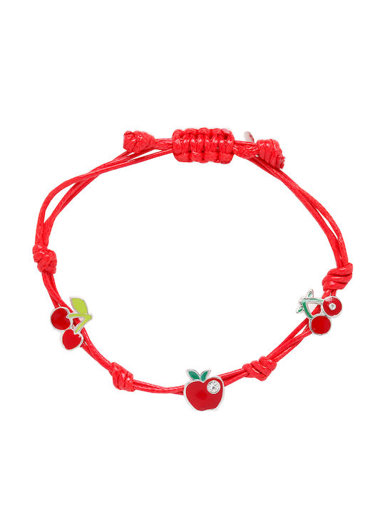 Woofie Kinderarmband Makramee aus Silber