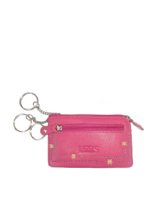 Luxus Schlüsselhalter aus Leder Rosa