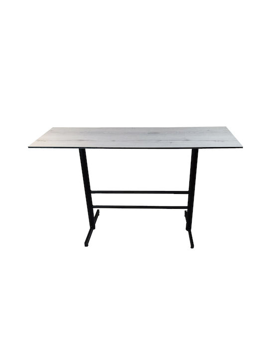 Bar Rectangular Table Gray 120x40x90cm