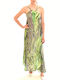 Sommer Maxi Abendkleid Grün