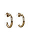 FantazyStores Earrings Hoops Gold Plated