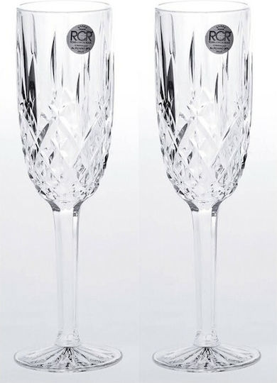 Zivas Champagne Glasses for Wedding made of Glass 2pcs