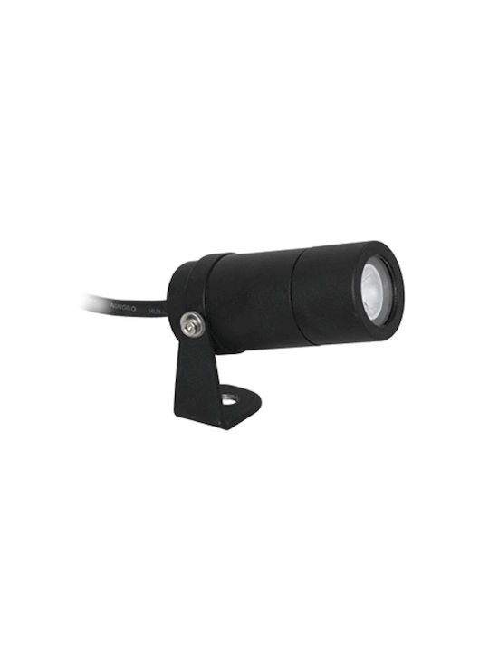 Gekas Gekas Außenstehlampe Projektor LED Außenbereich 3W mit Warmes Weiß Licht IP65 Schwarz