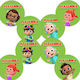 Party Sticker Set of 8pcs PINK40095