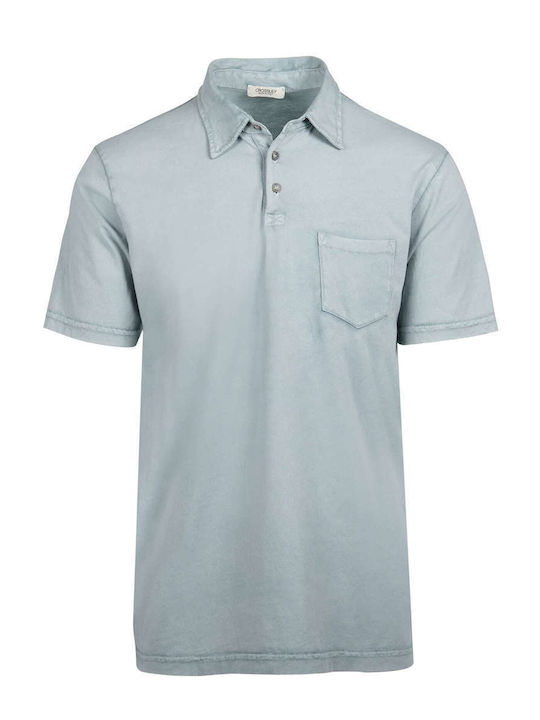 Crossley Ανδρικό T-shirt Κοντομάνικο Polo Γαλάζιο