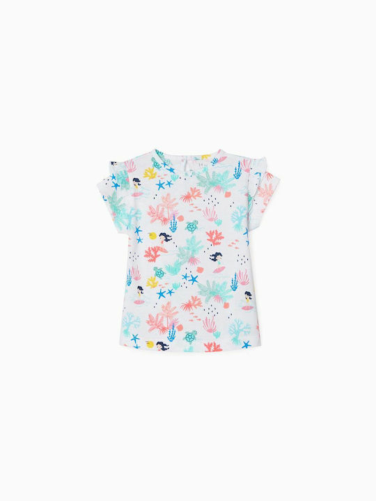 Zippy Kids Blouse Short Sleeve White