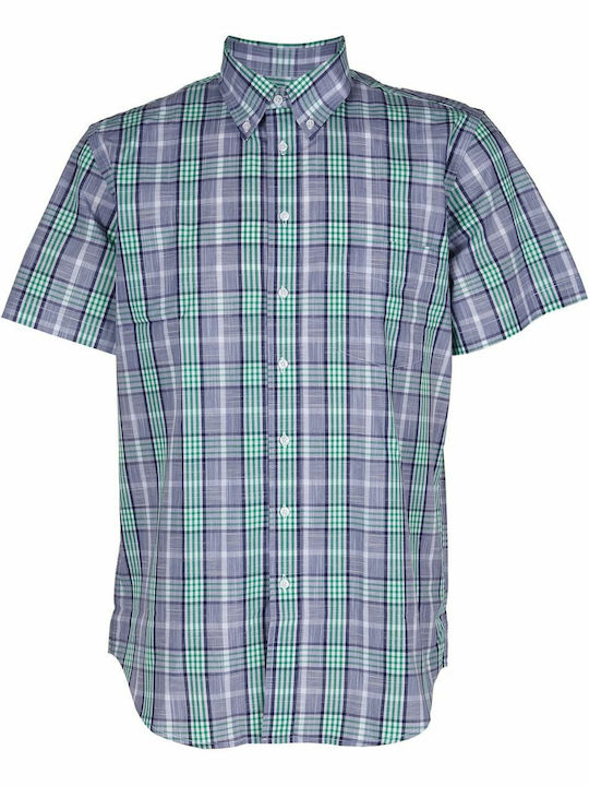 Top Ten Men's Shirt Long Sleeve Checked Green