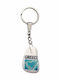 Kostibas Fashion Keychain Metallic Silver