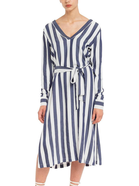 Ice Play Kleid Ganztägig Marineblau