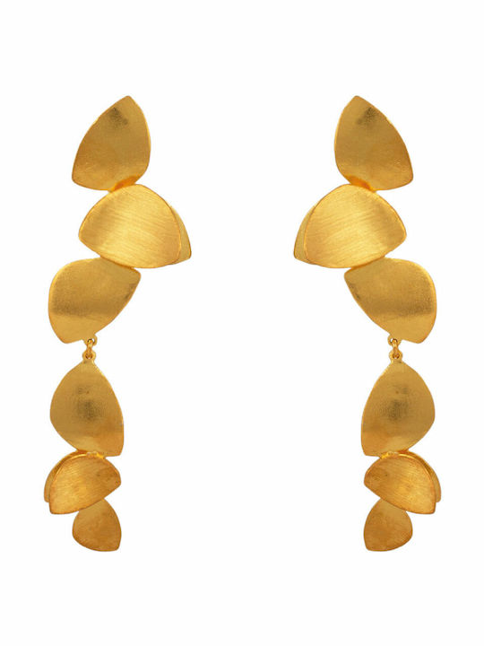 Bizoutaki Earrings made of Silver Gold Plated