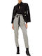 Damen Stoff Hose Gold