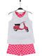 Admas Kinder Schlafanzug Sommerlich Gray