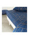 So'Home Sheet for Single Bed with Elastic 90x190cm. Blue