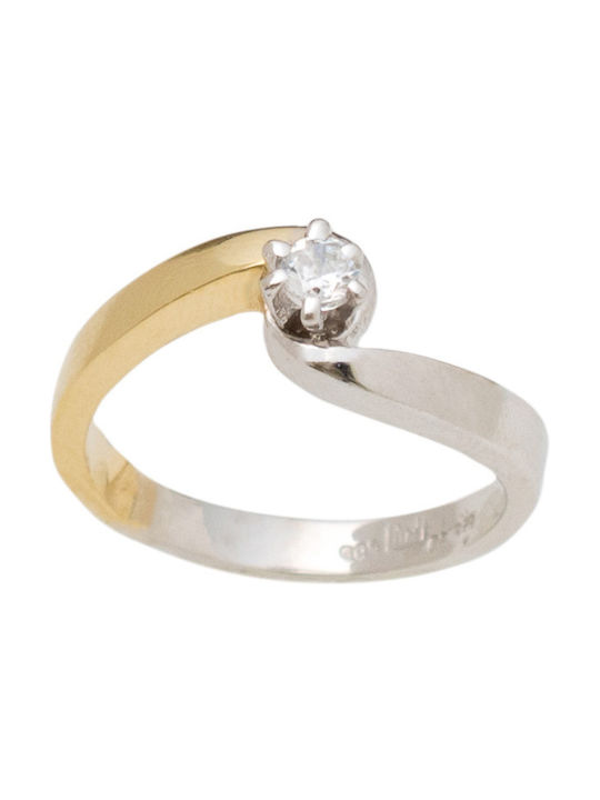 Kontopoulos Single Stone from Gold 14K