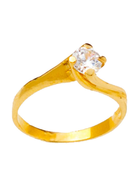 Kontopoulos Single Stone from Gold 14K