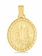 Eforo Pendant Kids Talisman Double Sided Konstantinato made of Gold 14K PA11400051